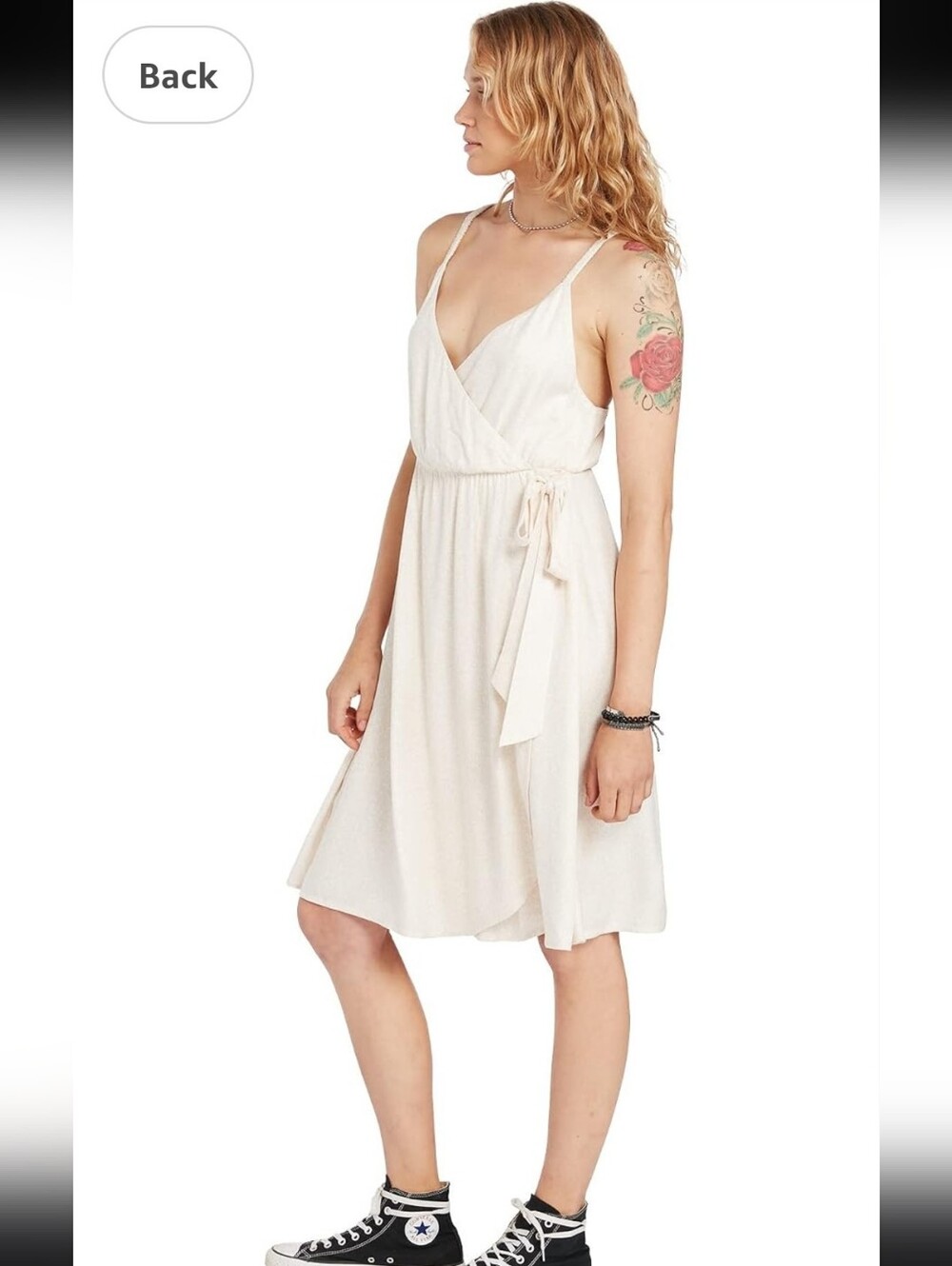 NWT Volcom "Static Bloom" Faux Wrap Dress, XL